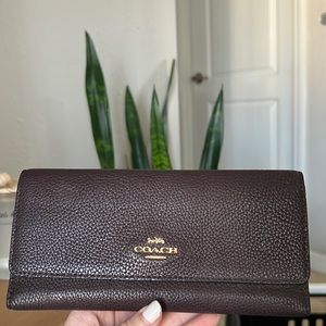 Authentic COACH leather wallet